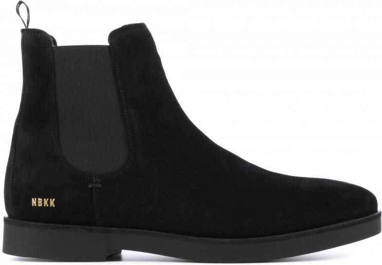 Nubikk Logan suède chelsea boots zwart