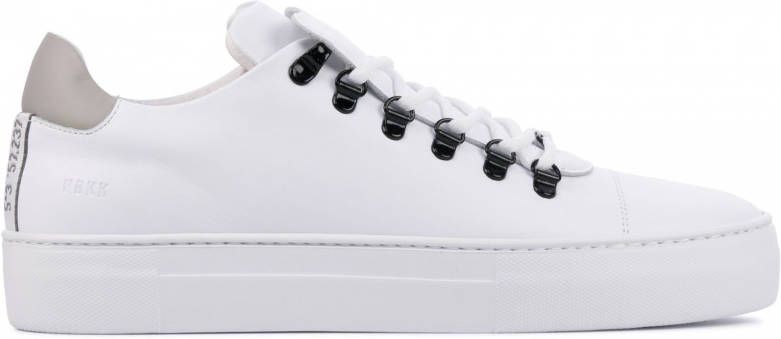 Nubikk Jagger Classic leren sneakers wit/beige