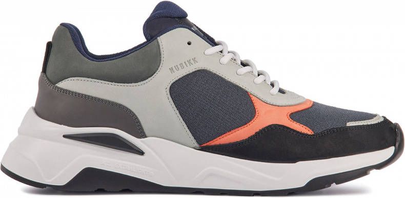 Nubikk Dusk Marine nubuck sneakers grijs/multi