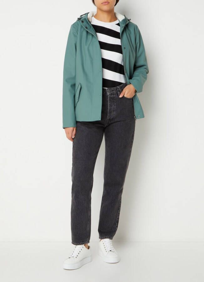 America Today Janice Teddy regenjas met fleece voering