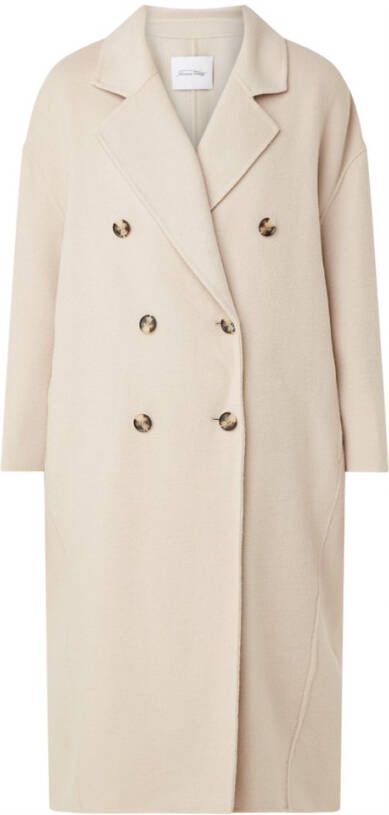 American vintage Dadoulove Double Breasted Coat , Beige, Dames