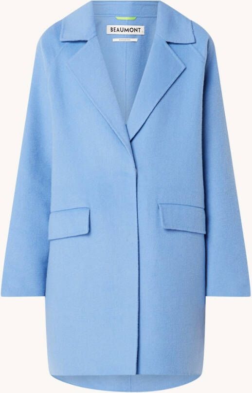 Beaumont Handgemaakte Wol Jas Lichtblauw Dames