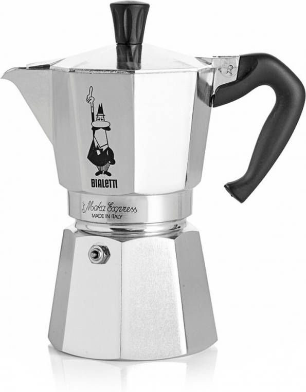 Bialetti Moka Express Koffiemaker Grijs 18 Kops