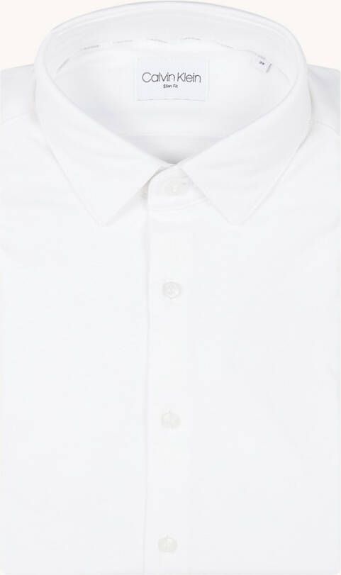 Calvin Klein Liquid Touch slim fit overhemd van jersey