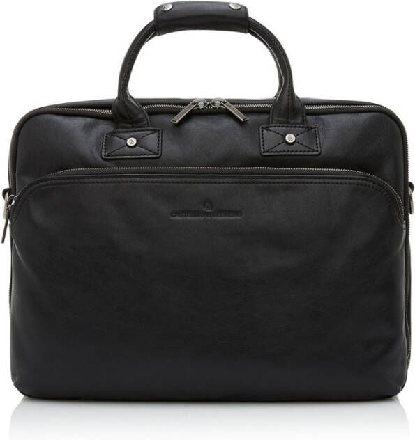 Castelijn & Beerens Firenze Business 3 Vaks Laptoptas 15.6&apos, &apos, Zwart