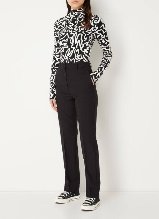 Colourful Rebel Top lange mouw , Zwart, Dames