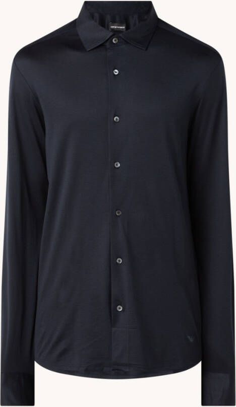 Emporio Armani Zakelijke Overhemden Blauw Heren
