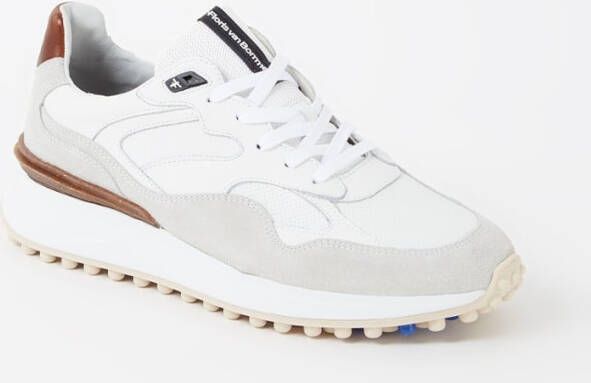Floris van Bommel Noppi 18.03 sneaker met leren en suè, de details