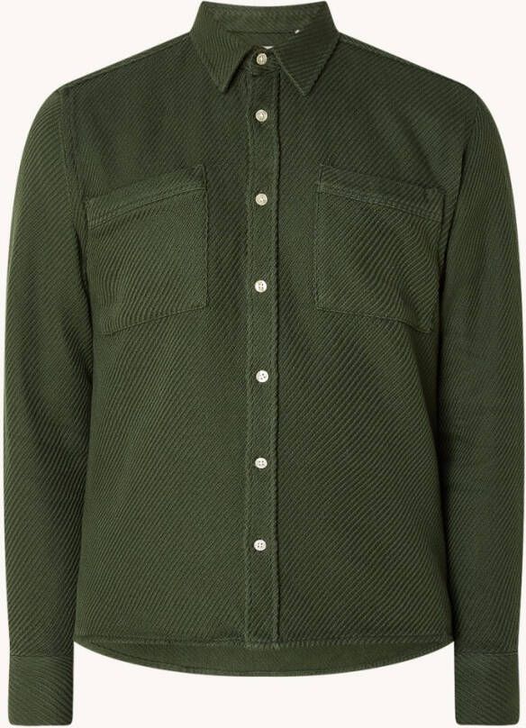 forét foré, t Barley overshirt met borstzakken en structuur