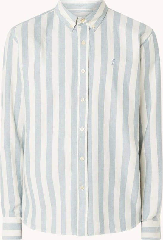forét foré, t Regular fit overhemd van biologisch katoen met streepprint