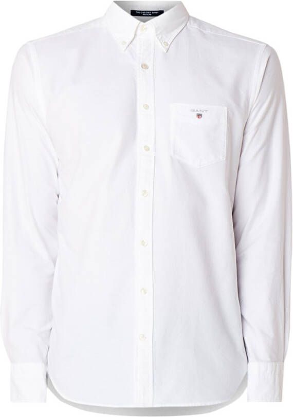 Gant Casual hemd lange mouw overhemd oxford regularfit 3046000/110