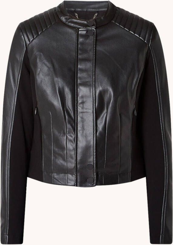 Guess Fiammetta bikerjack van imitatieleer met ritszakken