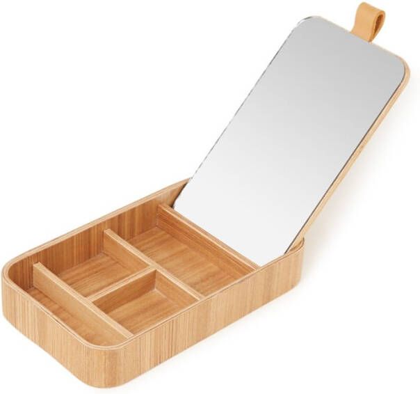 HKliving Willow Opbergbox Spiegel/Hout 23 x 13 x 3,5 cm