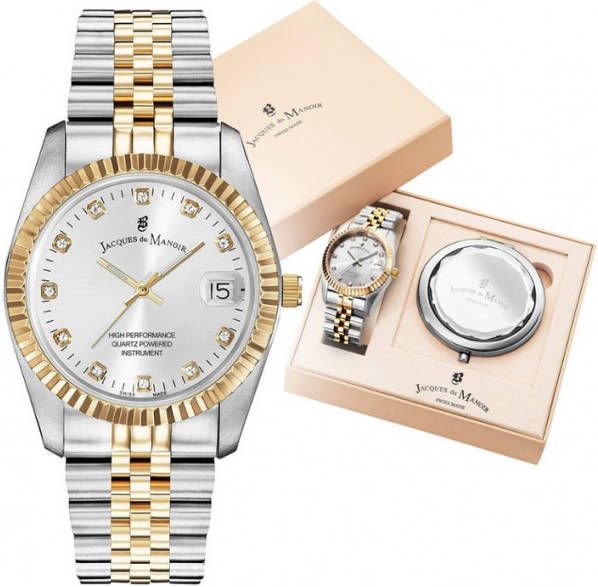 Jacques du Manoir Inspiration horloge en spiegel in giftset NRO.07DBK