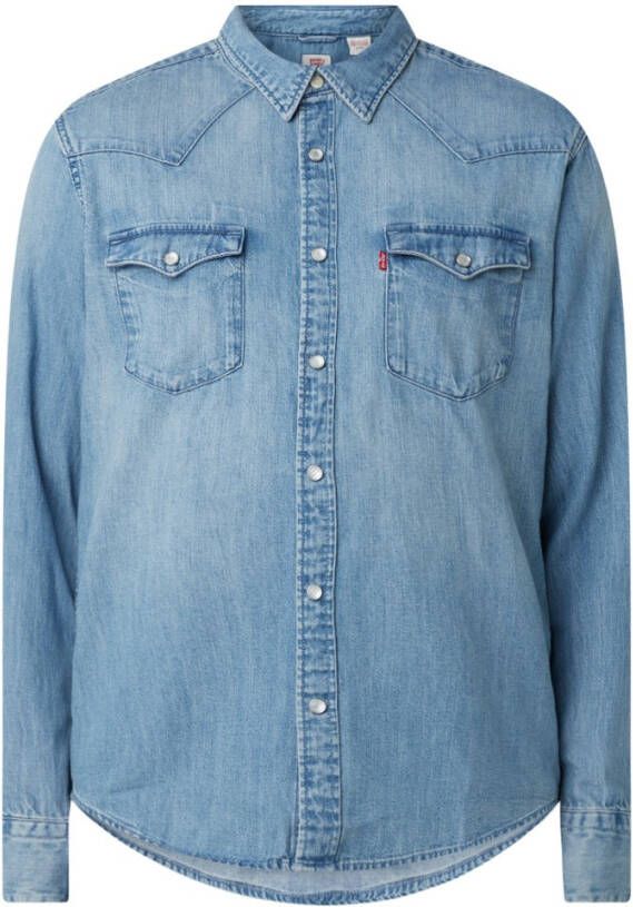 Levi's Barstow Western Standard Red Cast Stone 85744 0001 , Blauw, Heren