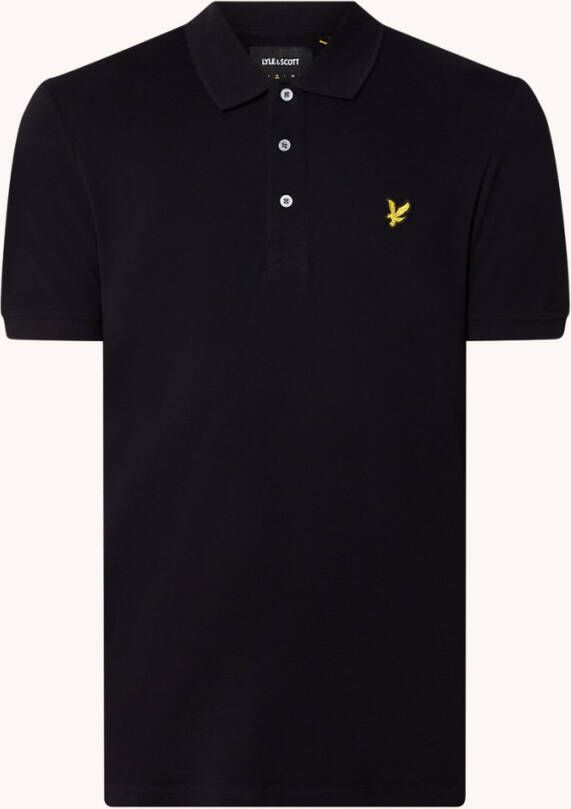 Lyle and Scott Sp400vog lyle en scott plain polo shirt, z865 jet black