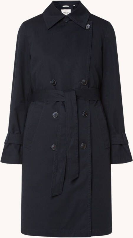 Marc O'Polo Double breasted trenchcoat met strikceintuur