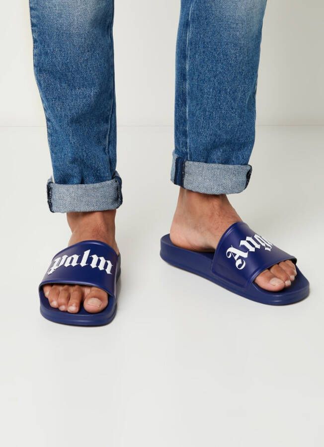 Palm Angels Schuifregelaars , Blauw, Heren