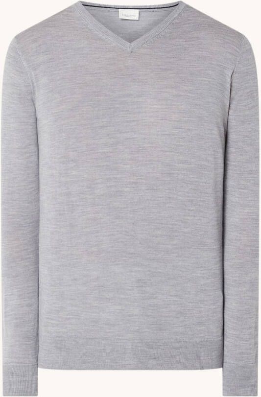 Profuomo Merino v hals pullover grey(pp2j00006d )