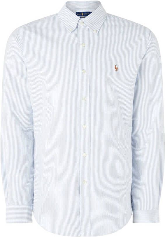 Polo Ralph Lauren Overhemd Lange Mouw CHEMISE AJUSTEE EN OXFORD COL BOUTONNE LOGO PONY PLAYER MULTICO