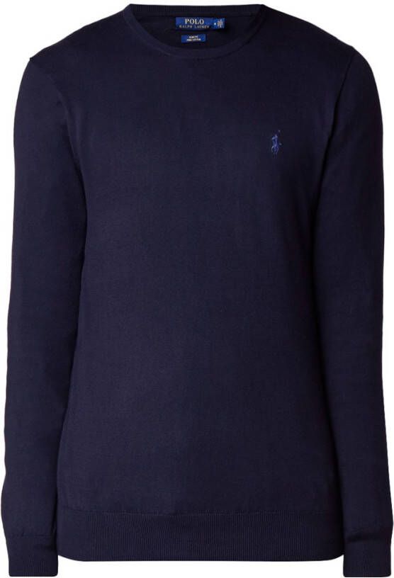 Polo Ralph Lauren Trui PULL COL ROND AJUSTE EN COTON PIMA LOGO PONY PLAYER