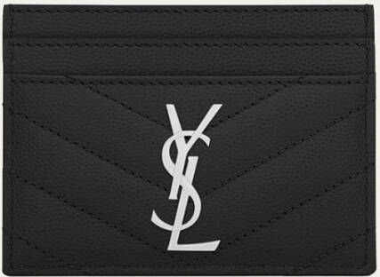 Saint Laurent Cassandre pasjeshouder van kalfsleer