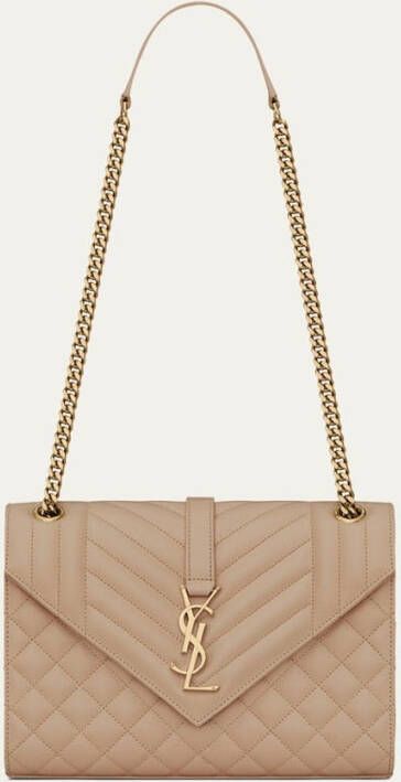 Saint Laurent Envelope Medium schoudertas van kalfsleer
