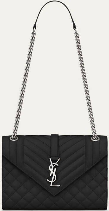 Saint Laurent Envelope Medium schoudertas van kalfsleer