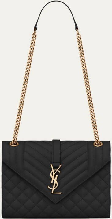 Saint Laurent Envelope Medium schoudertas van kalfsleer