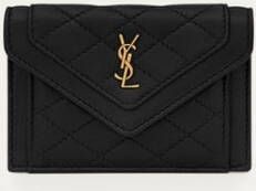 Saint Laurent GABY FLAP CARD CASE IN QUILTED