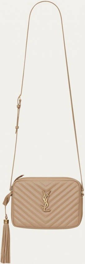 Saint Laurent Lou Medium crossbodytas van quilted kalfsleer
