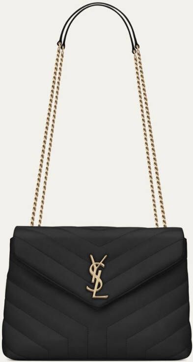 Saint Laurent Loulou Small schoudertas van kalfsleer