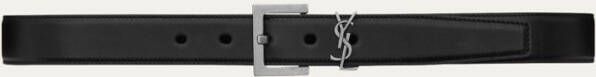 Saint Laurent Monogram riem van kalfsleer