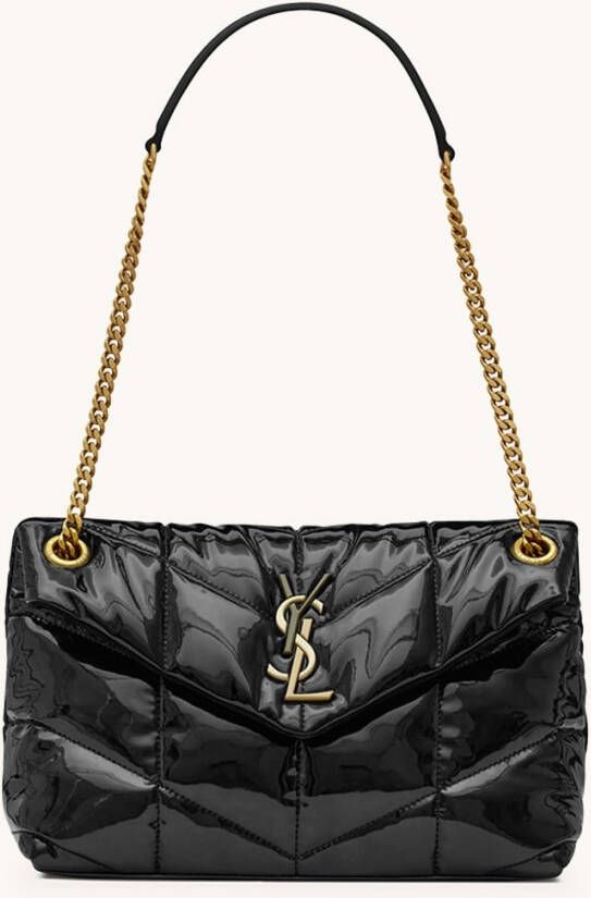 Saint Laurent Puffer Small quilted schoudertas met verstelbare schouderriem
