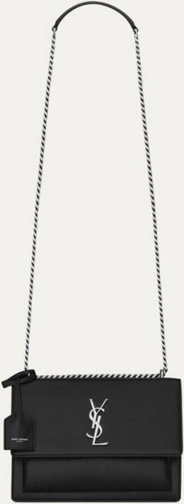 Saint Laurent Sunset Medium schoudertas van kalfsleer