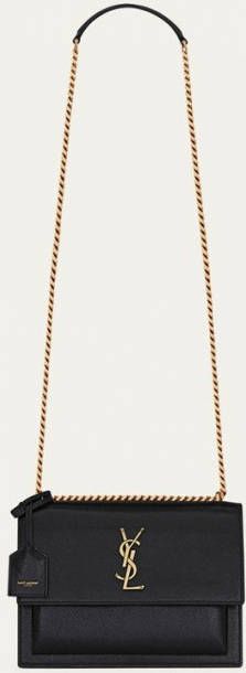 Saint Laurent Sunset Medium schoudertas van kalfsleer