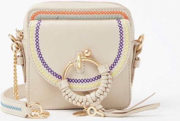 See By Chloé, Joan crossbodytas van leer met suè, de details