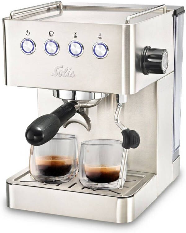 Solis 1014 Barista Gran Gusto Pistonmachine Espressomachine Espresso apparaat Zwart