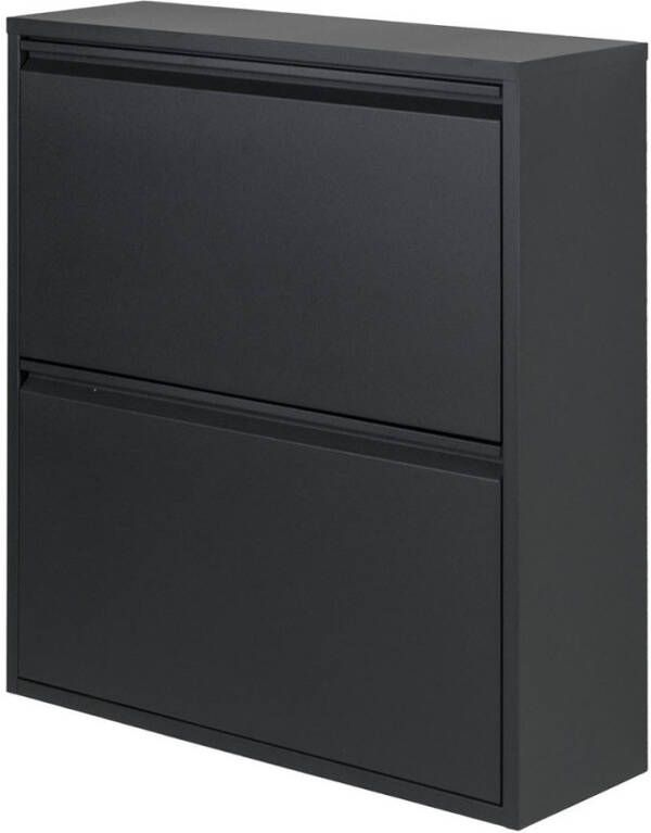 Spinder Design Billy 2 Schoenenkast Zwart