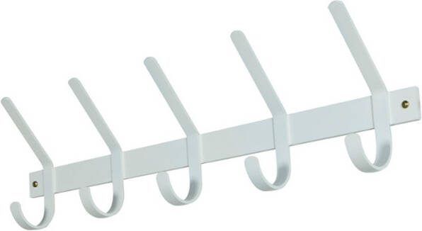 Spinder Design Dexter Kapstok met 5 Haken Wit