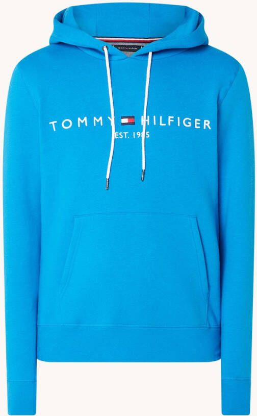 Tommy Hilfiger Hoodie met logoborduring en kangoeroezak