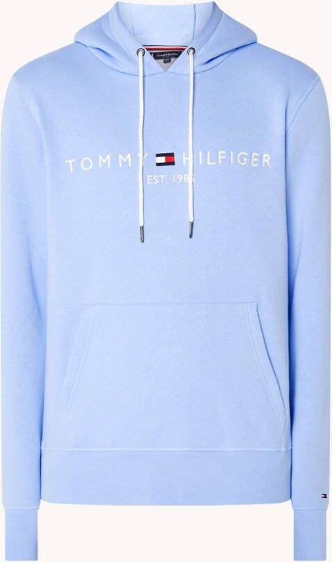Tommy Hilfiger Hoodie met logoborduring en kangoeroezak