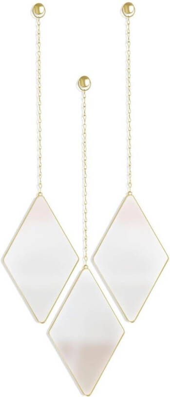 Umbra Dima Spiegel Diamant Set van 3 Goud