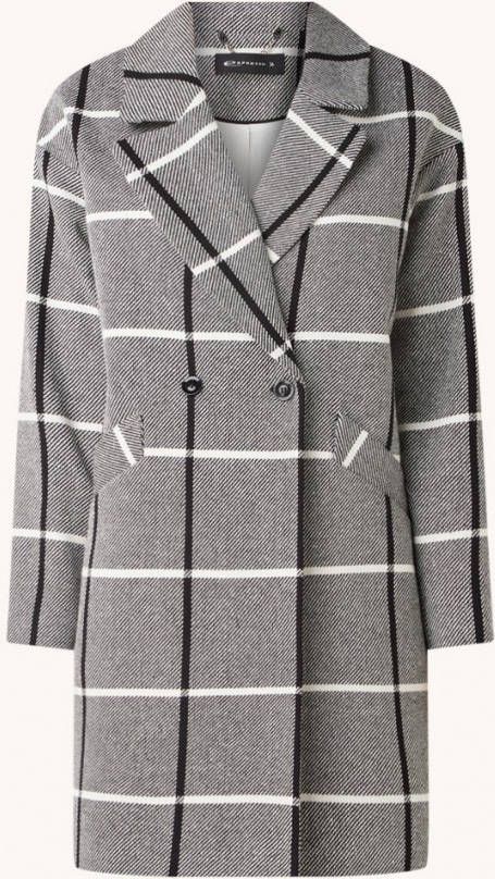 Expresso Mantel met streepprint en steekzakken