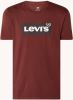 Levi's Grafische Crewneck Tee BW Ssnl Color Port 22491 0476 , Rood, Heren online kopen