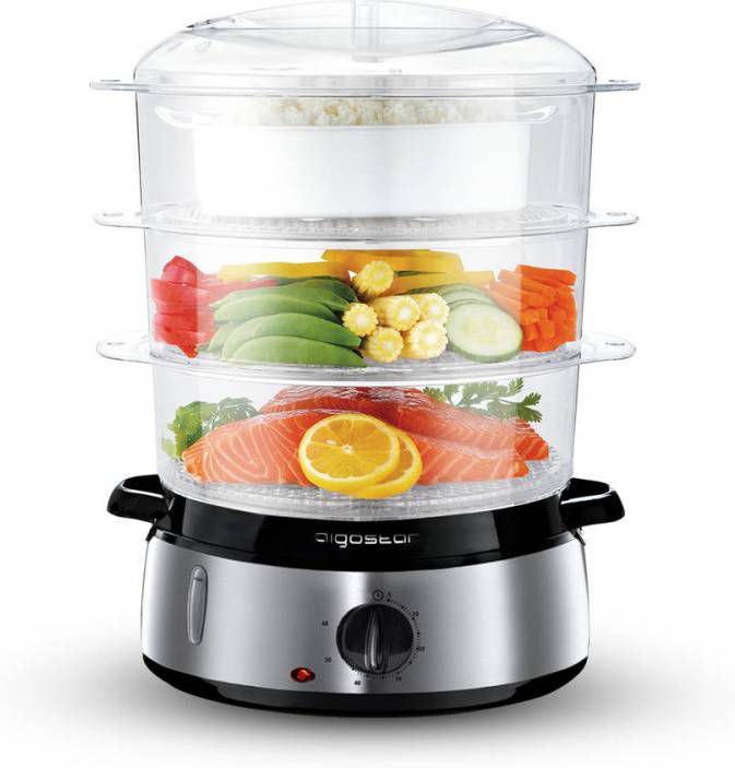 Aigostar Fitfoodie 30ina Stoomkoker Met Geborstelde Base Van Rvs