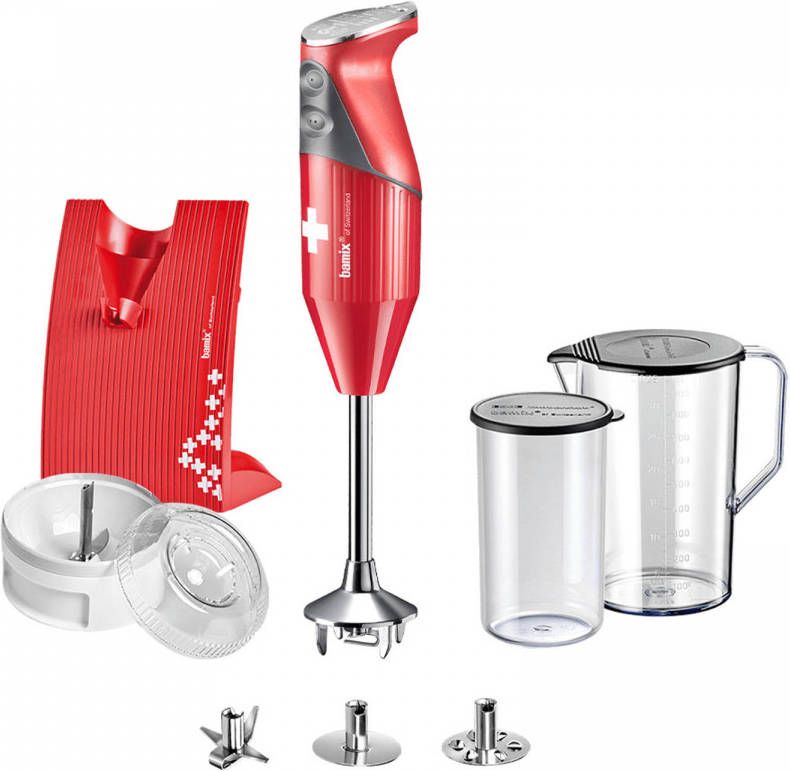 bamix Staafmixer Set Swissline 200 W Rood