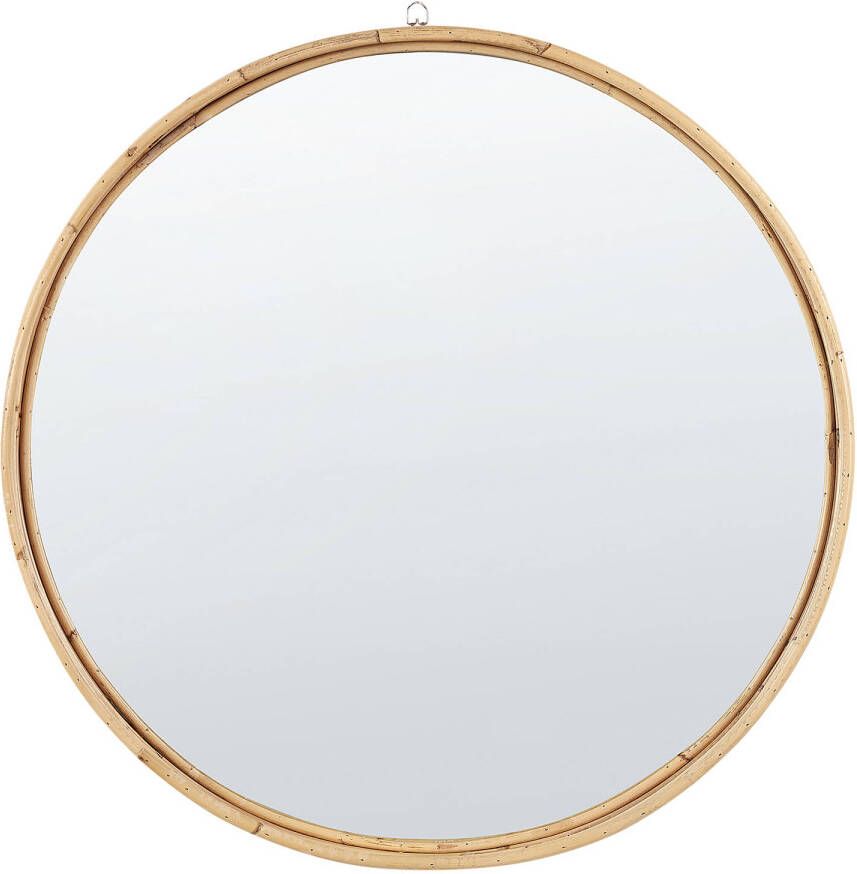 Beliani Barung Wandspiegel natuurlijk rotan