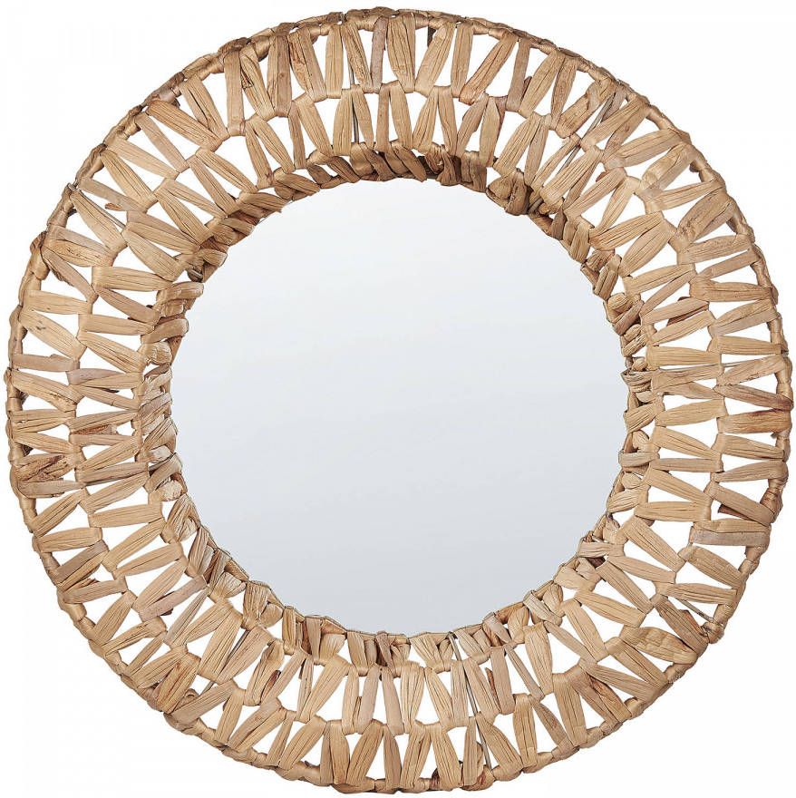 Beliani Sabaoi Wandspiegel natuurlijk waterhyacinth