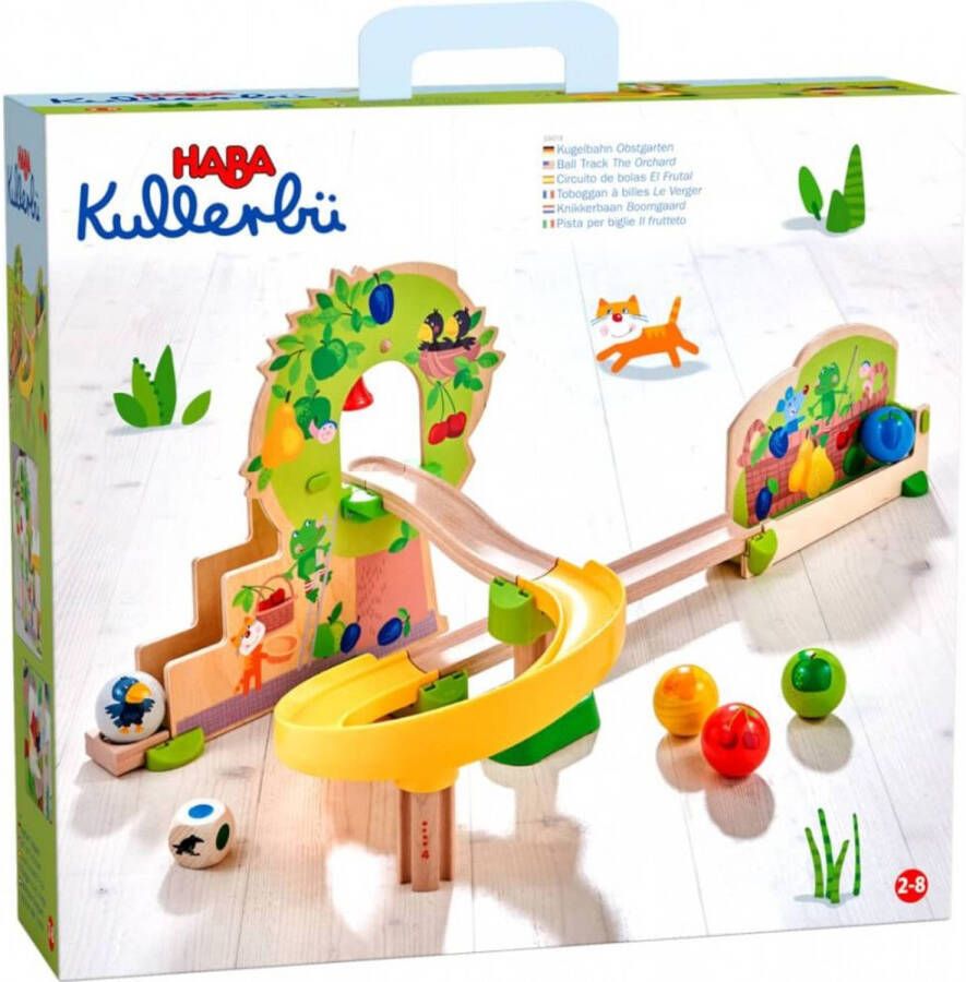 Haba Bouwpakket knikkerbaan Kullerbü knikkerbaan fruittuin met geluidseffect
